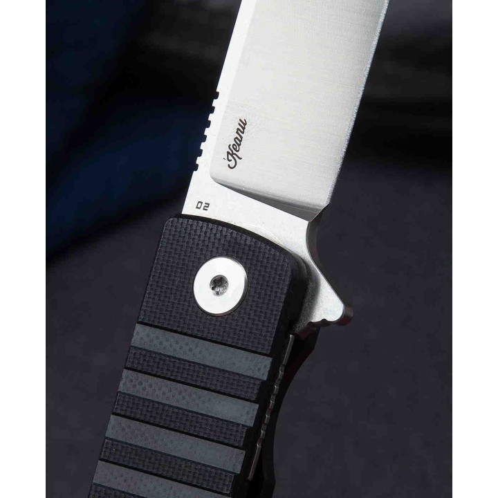 Couteau Bestech Titan Black Lame Tanto Acier D2 Manche G10 IKBS Linerlock Clip BTKG49A1 - Livraison Gratuite