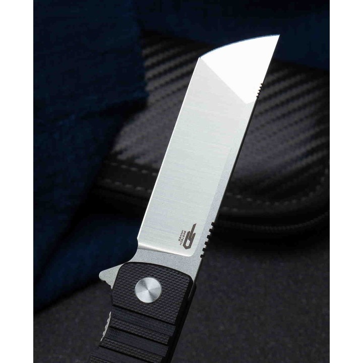 Couteau Bestech Titan Black Lame Tanto Acier D2 Manche G10 IKBS Linerlock Clip BTKG49A1 - Livraison Gratuite