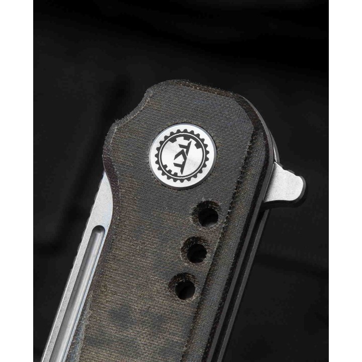 Couteau Bestech Syntax Green Lame Acier 154CM Manche Micarta IKBS Linerlock Clip BTKG41E - Livraison Gratuite