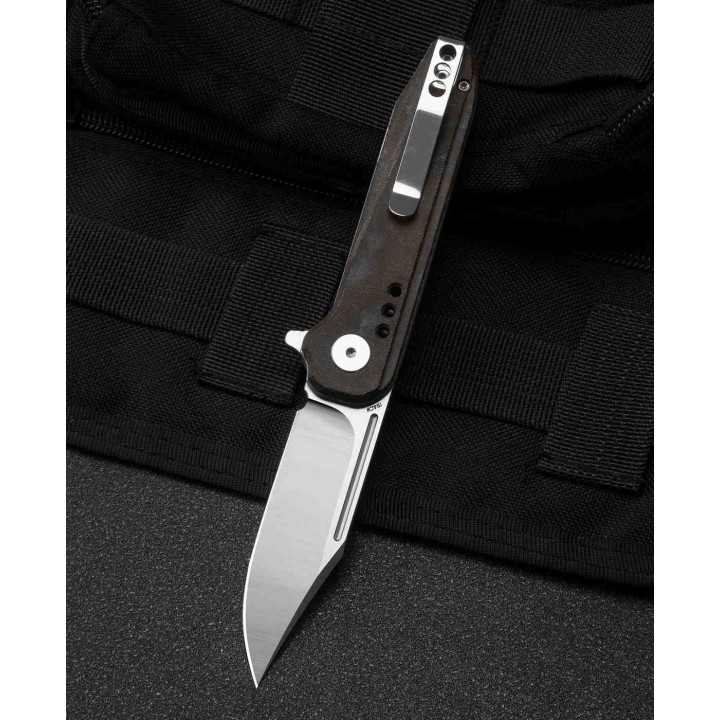 Couteau Bestech Syntax Green Lame Acier 154CM Manche Micarta IKBS Linerlock Clip BTKG41E - Livraison Gratuite