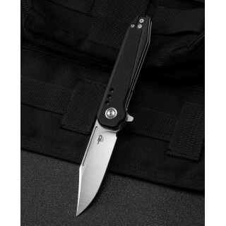 Couteau Bestech Syntax Black Lame Acier 154CM Manche G10 IKBS Linerlock Clip BTKG41A - Livraison Gratuite