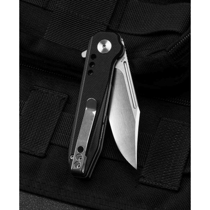 Couteau Bestech Syntax Black Lame Acier 154CM Manche G10 IKBS Linerlock Clip BTKG41A - Livraison Gratuite