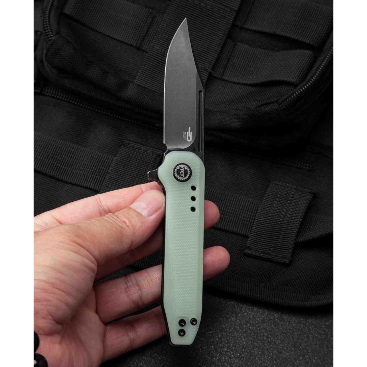 Couteau Bestech Syntax Jade Lame Acier 154CM Manche G10 IKBS Linerlock Clip BTKG41C - Livraison Gratuite