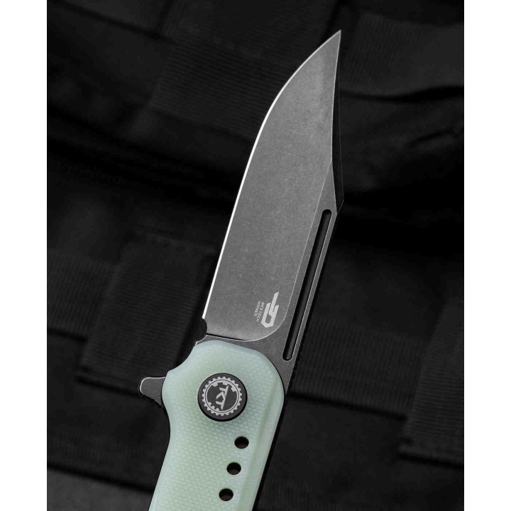 Couteau Bestech Syntax Jade Lame Acier 154CM Manche G10 IKBS Linerlock Clip BTKG41C - Livraison Gratuite