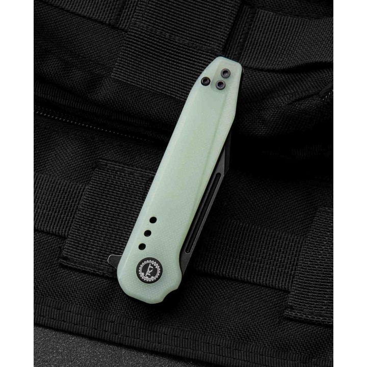 Couteau Bestech Syntax Jade Lame Acier 154CM Manche G10 IKBS Linerlock Clip BTKG41C - Livraison Gratuite