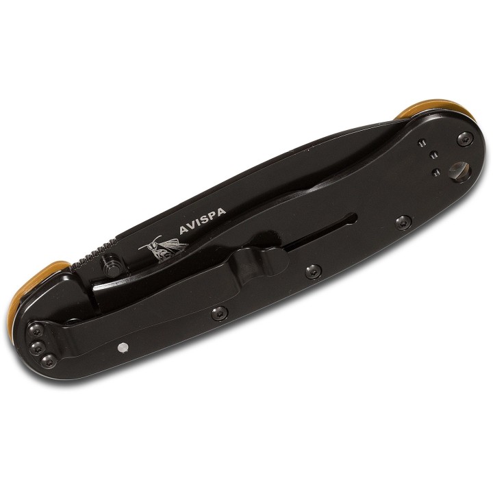 Couteau Esee Avispa Coyote Lame Black Acier D2 Manche FRN Framelock BRK1302CBB - Livraison Gratuite