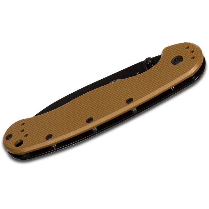 Couteau Esee Avispa Coyote Lame Black Acier D2 Manche FRN Framelock BRK1302CBB - Livraison Gratuite