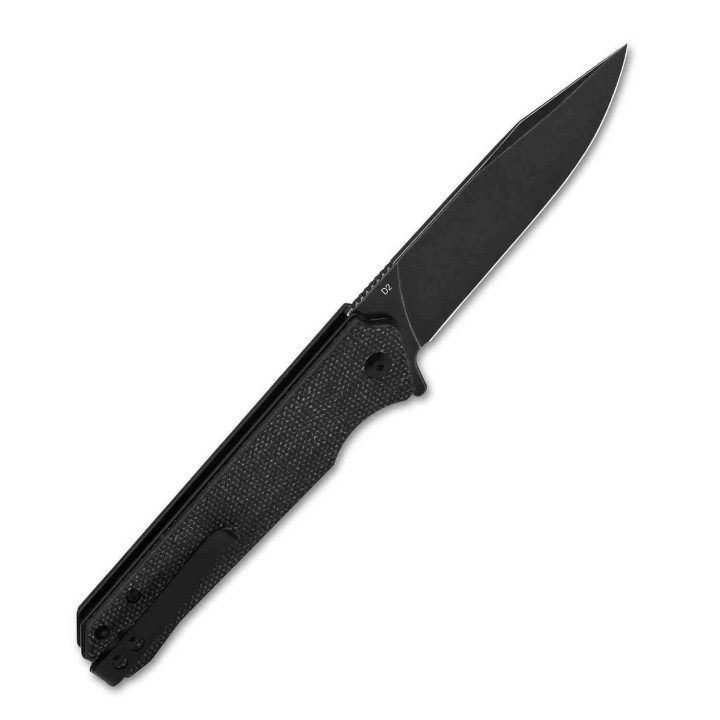 Couteau QSP Mamba V2 Black Lame Acier D2 Black Manche Micarta IKBS Linerlock Clip QS111G2 - Livraison Gratuite