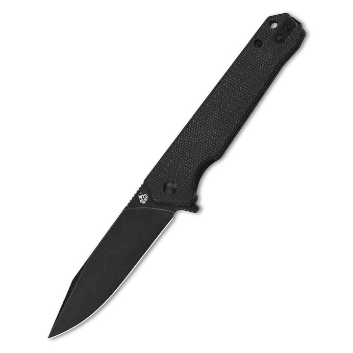 Couteau QSP Mamba V2 Black Lame Acier D2 Black Manche Micarta IKBS Linerlock Clip QS111G2 - Livraison Gratuite