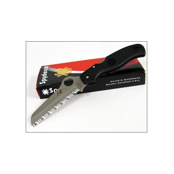 Couteau SPYDERCO Black ATLANTIC SALT H1 SC89SBK Serrat
