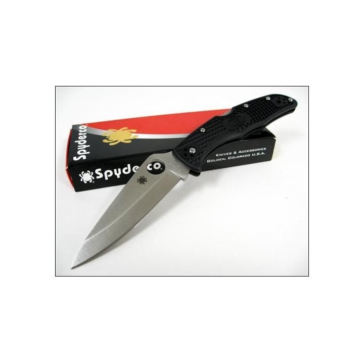 Couteau SPYDERCO Black FRN ENDURA 4 VG-10 Plain SC10PBK