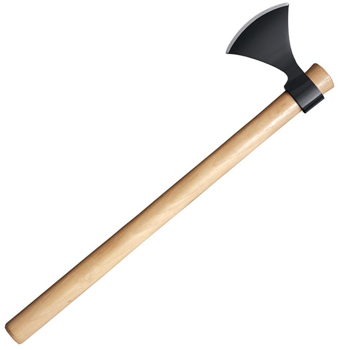 Hache Tomahawk Cold Steel Norse Hawk Drop Forged Lame Acier Carbone 1055 Manche Bois CS90N - Livraison Gratuite