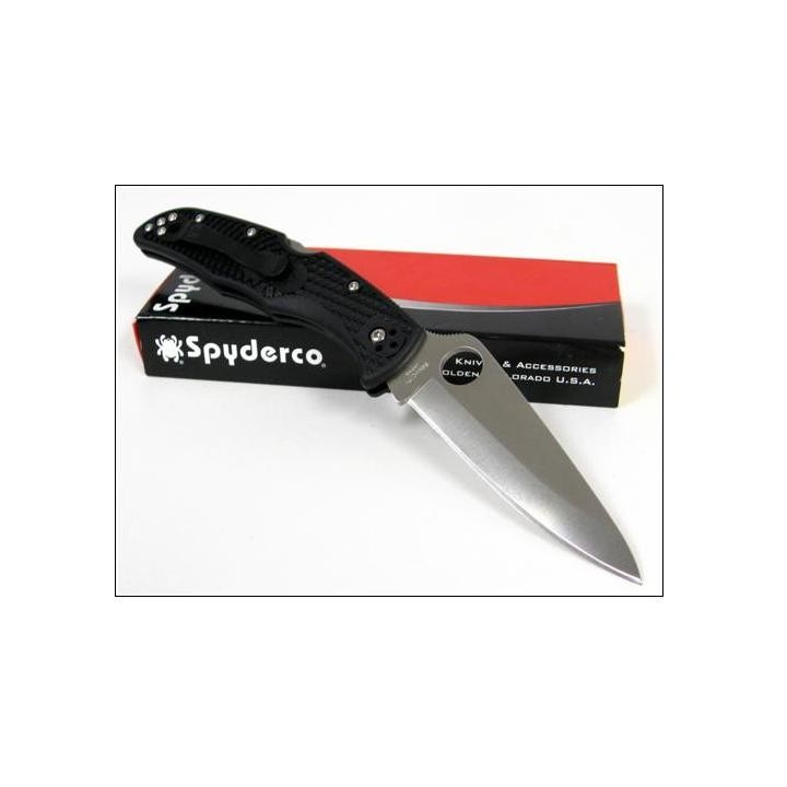 Couteau SPYDERCO Black FRN ENDURA 4 VG-10 Plain SC10PBK