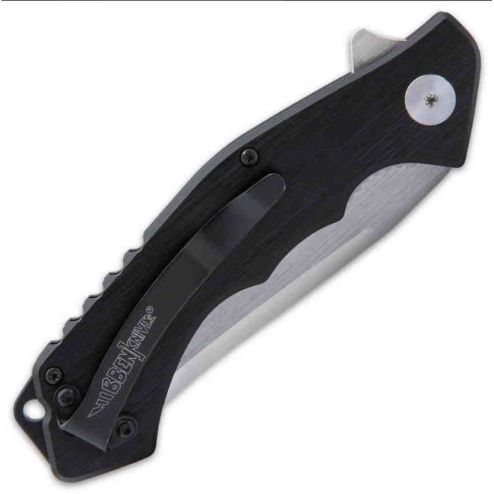 Couteau Hibben Whirlwind Red Lame Acier 7Cr17 Manche G10/6061 IKBS Linerlock Clip GH5115 - Livraison Gratuite