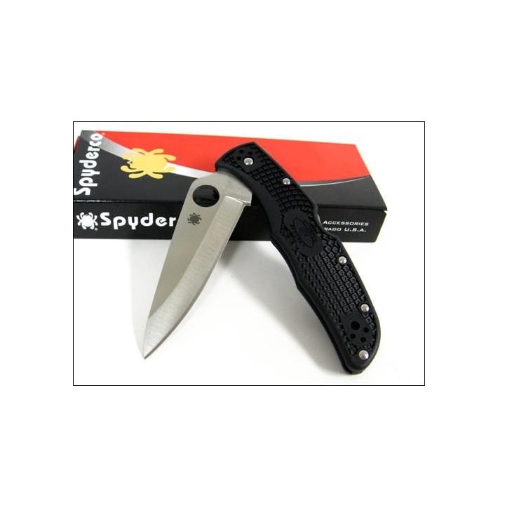 Couteau SPYDERCO Black FRN ENDURA 4 VG-10 Plain SC10PBK