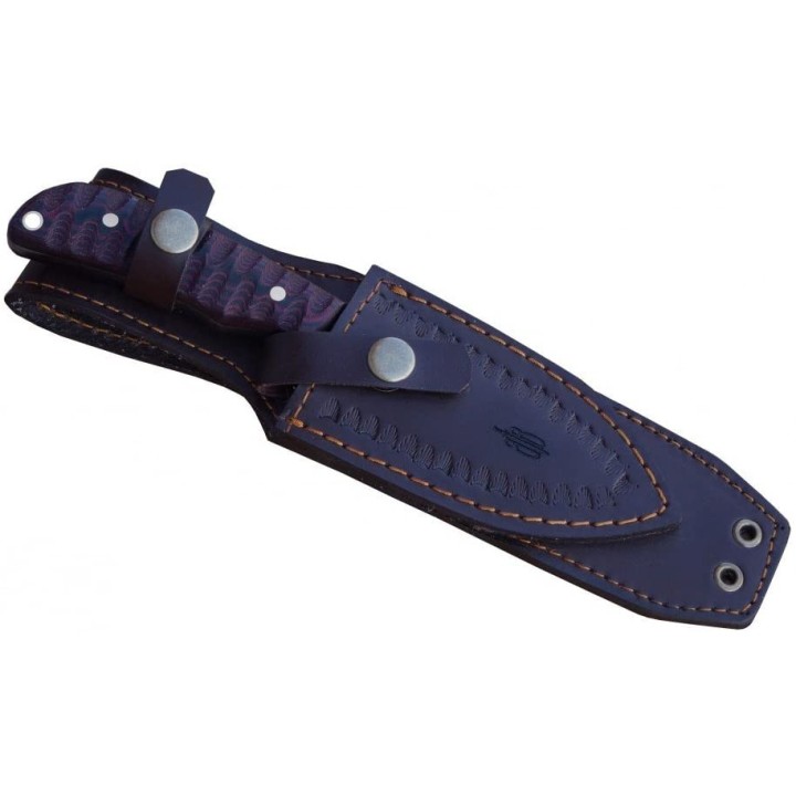 Couteau De Chasse Guthook BucknBear Lame Acier 440C Manche G10 Etui Cuir BNB92345 - Livraison Gratuite