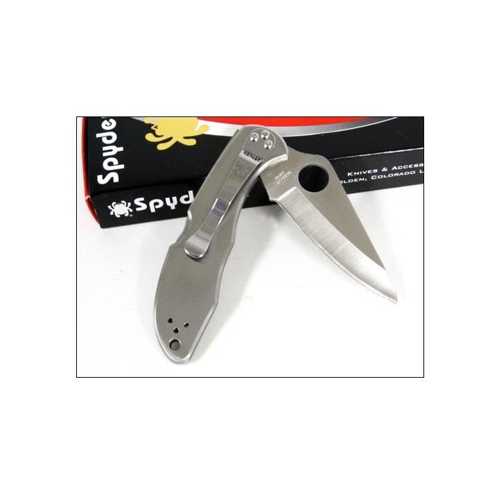 Couteau SPYDERCO Stainless DELICA 4 Plain Edge SC11P