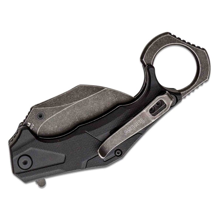Couteau Kershaw Outlier Karambit A/O Lame Acier 8Cr13MoV Manche GFN Linerlock Clip KS2064 - Livraison Gratuite
