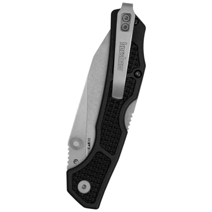 Couteau Kershaw Cargo Lame Acier D2 Manche GFN Lockback Clip KS2033 - Livraison Gratuite