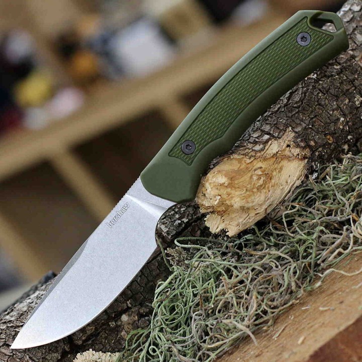 Couteau Kershaw Deschutes Skinner Lame Acier D2 Manche Rubber Etui GFN KS1883 - Livraison Gratuite