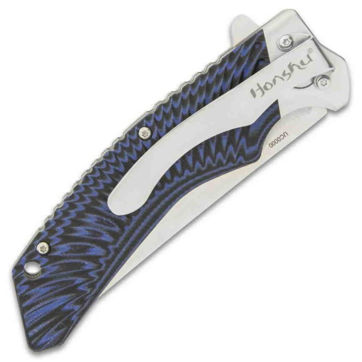 Couteau United Cutlery Honshu Sekyuriti Lame Acier D2 Manche G10 IKBS Linerlock Clip UC3440 - Livraison Gratuite