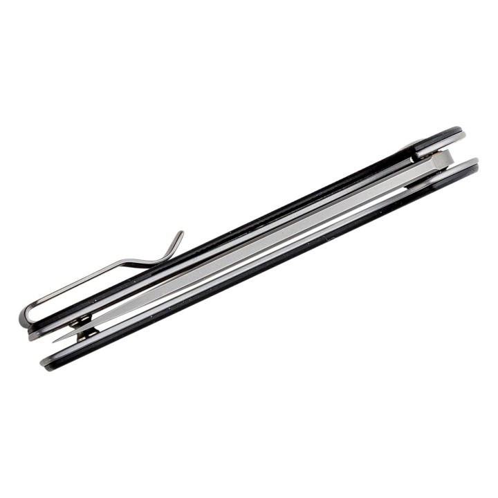 Couteau Ferrum Forge Gent 2.0 Black Lame Acier 9Cr13MoV Manche G10 IKBS Linerlock Clip FF009B - Livraison Gratuite