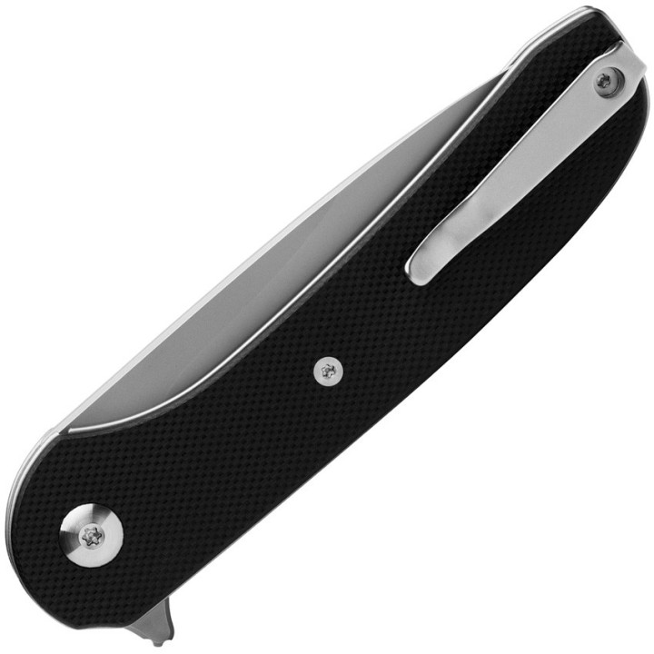 Couteau Ferrum Forge Gent 2.0 Black Lame Acier 9Cr13MoV Manche G10 IKBS Linerlock Clip FF009B - Livraison Gratuite