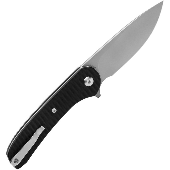 Couteau Ferrum Forge Gent 2.0 Black Lame Acier 9Cr13MoV Manche G10 IKBS Linerlock Clip FF009B - Livraison Gratuite