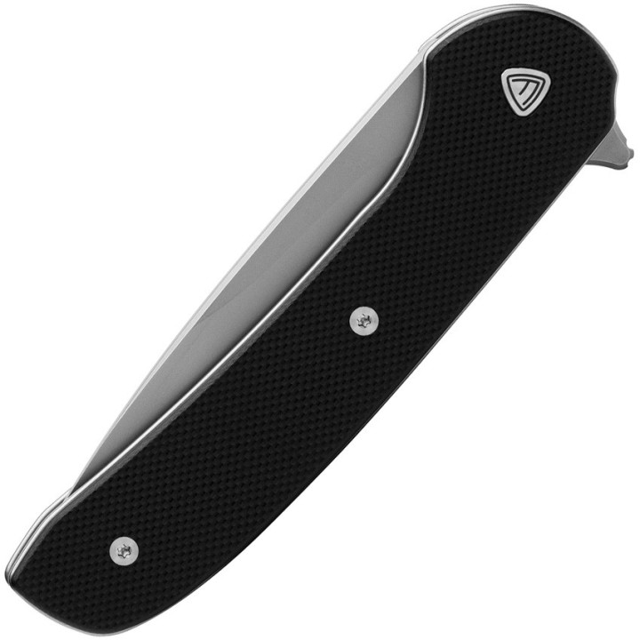 Couteau Ferrum Forge Gent 2.0 Black Lame Acier 9Cr13MoV Manche G10 IKBS Linerlock Clip FF009B - Livraison Gratuite
