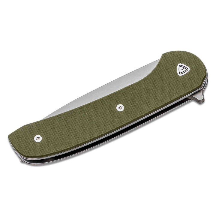 Couteau Ferrum Forge Gent 2.0 Green Lame Acier 9Cr13MoV Manche G10 IKBS Linerlock Clip FF009G - Livraison Gratuite