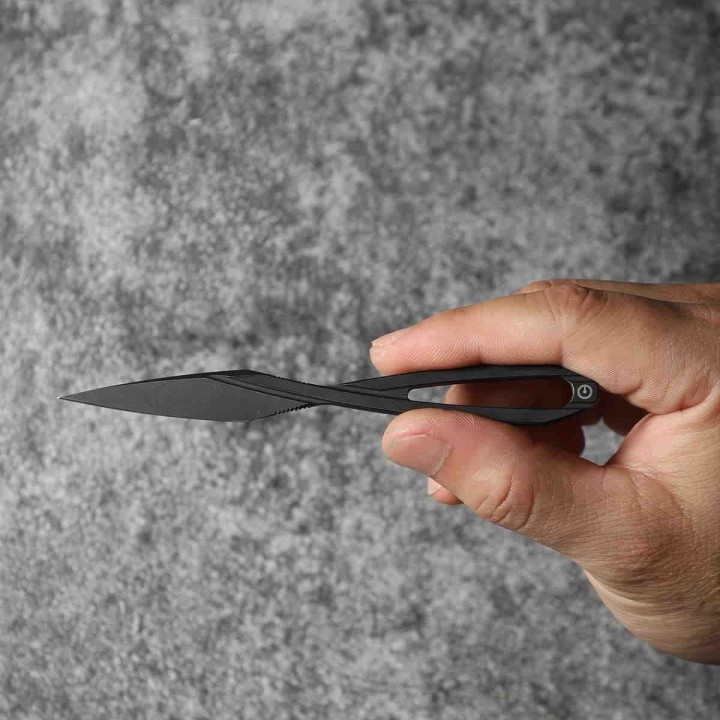 Couteau CIVIVI D-Art Neck Black Lame Acier D2 Manche Acier Etui Kydex CIVC210012 - Livraison Gratuite
