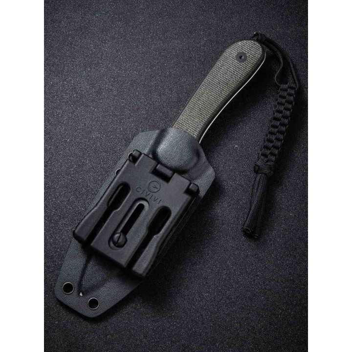 Couteau CIVIVI Elementum Green Lame Fixe Acier D2 Manche Micarta Etui Kydex CIVC2105B - Livraison Gratuite