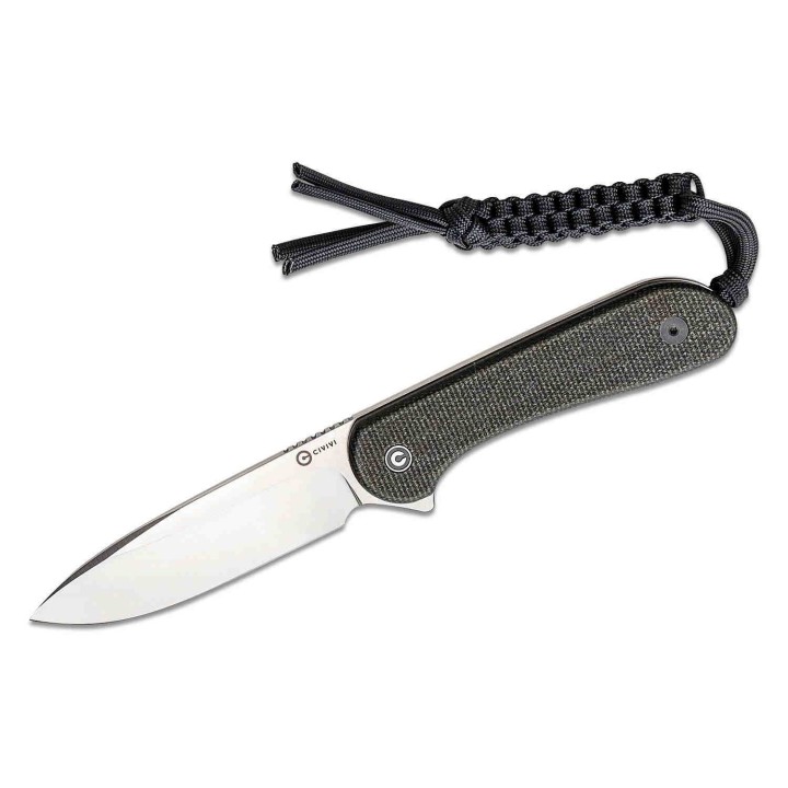 Couteau CIVIVI Elementum Green Lame Fixe Acier D2 Manche Micarta Etui Kydex CIVC2105B - Livraison Gratuite