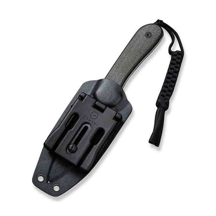 Couteau CIVIVI Elementum Green Lame Fixe Acier D2 Manche Micarta Etui Kydex CIVC2105B - Livraison Gratuite