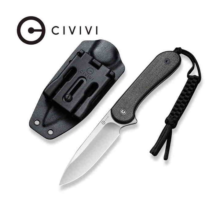 Couteau CIVIVI Elementum Green Lame Fixe Acier D2 Manche Micarta Etui Kydex CIVC2105B - Livraison Gratuite