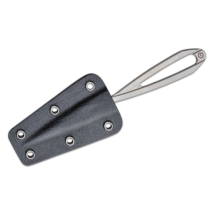 Couteau CIVIVI D-Art Neck Bead Blasted Lame Acier D2 Manche Acier Etui Kydex CIVC210011 - Livraison Gratuite