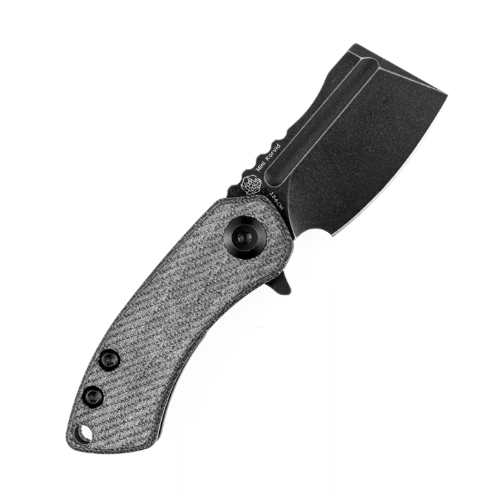 Couteau Kansept Korvid Black Manche Micarta Lame Acier 154CM Linerlock KT3030A9 - Livraison Gratuite