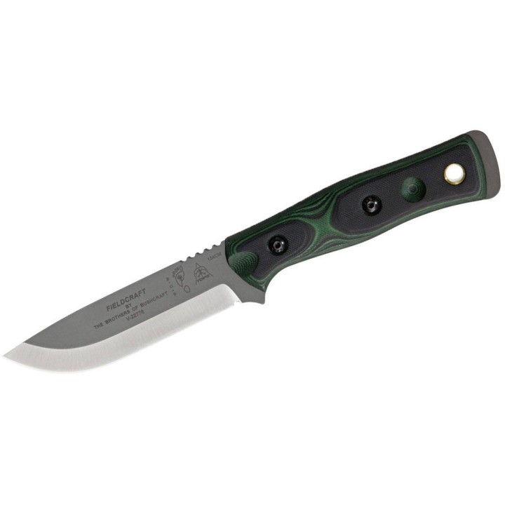 Couteau TOPS BOB Fieldcraft Hunter Lame Acier 154CM Manche Green/Black G10 Etui Kydex USA TPBROS154GB - Livraison Gratuite