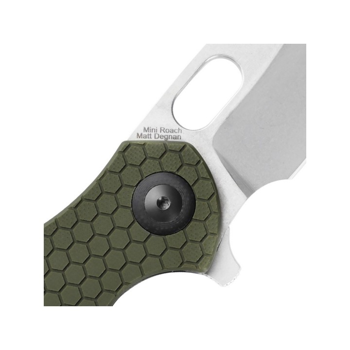 Couteau Kizer Mini Roach Green Lame Acier 154CM Manche G10 IKBS Linerlock Clip KIV3477C1 - Livraison Gratuite