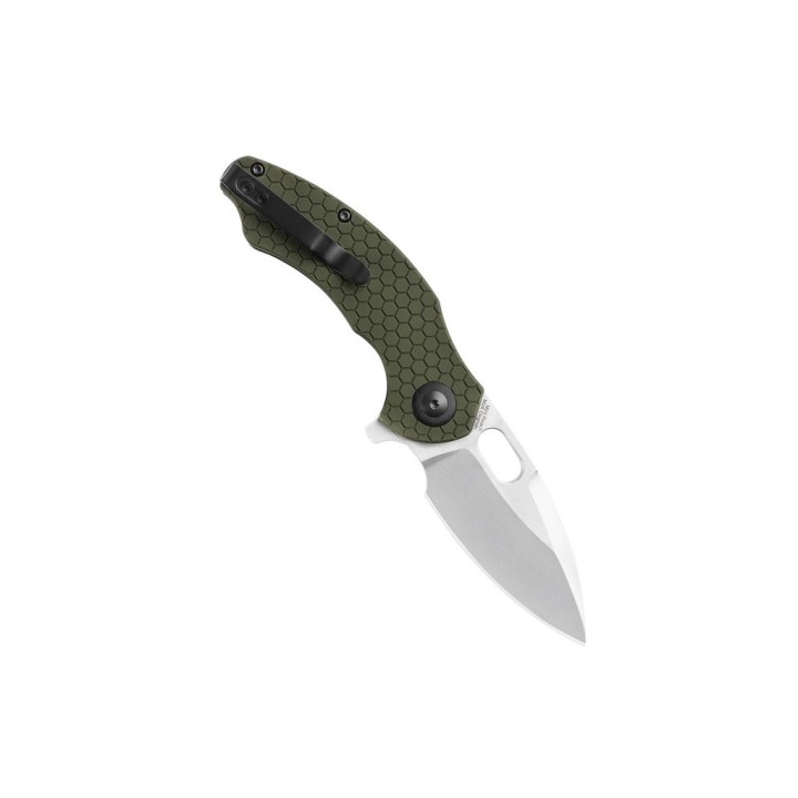 Couteau Kizer Mini Roach Green Lame Acier 154CM Manche G10 IKBS Linerlock Clip KIV3477C1 - Livraison Gratuite