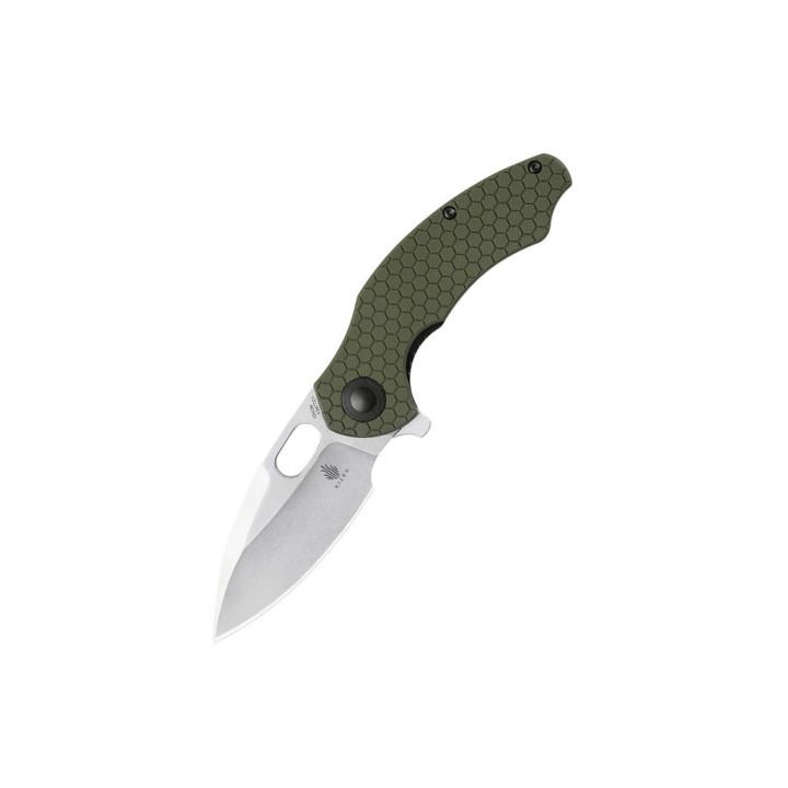 Couteau Kizer Mini Roach Green Lame Acier 154CM Manche G10 IKBS Linerlock Clip KIV3477C1 - Livraison Gratuite
