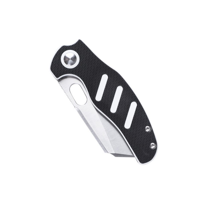 Couteau Kizer Cutlery Mini Sheepdog C01C Black/White Lame Acier 154CM Manche G-10 IKBS Clip KIV3488C7 - Livraison Gratuite