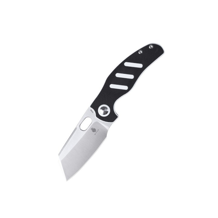 Couteau Kizer Cutlery Mini Sheepdog C01C Black/White Lame Acier 154CM Manche G-10 IKBS Clip KIV3488C7 - Livraison Gratuite