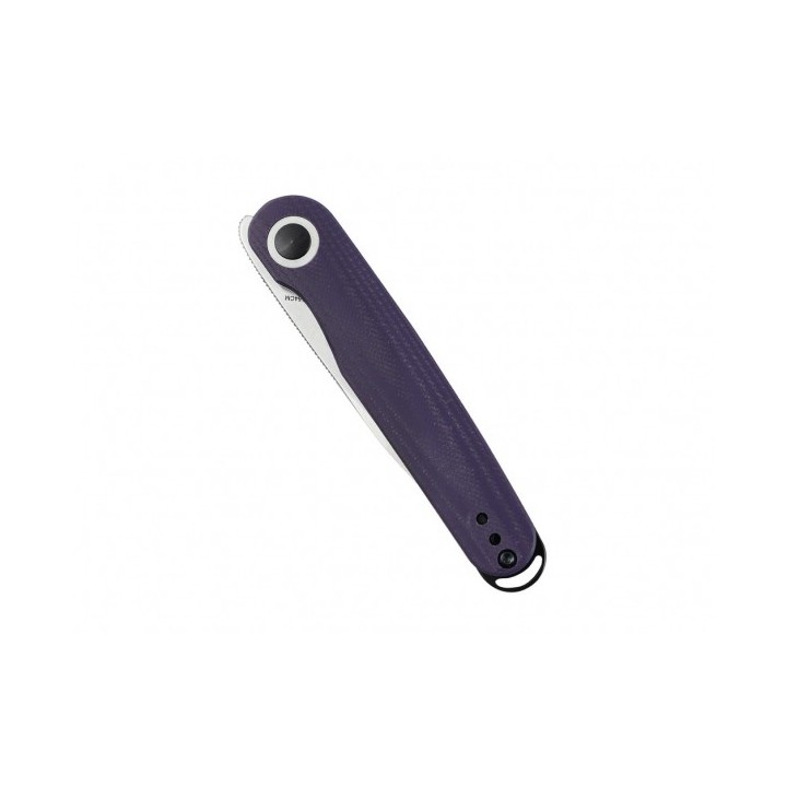 Couteau Kizer Azo Squidward Purple Lame Acier 154CM Manche G10 IKBS Linerlock Clip KIV3604C1 - Livraison Gratuite
