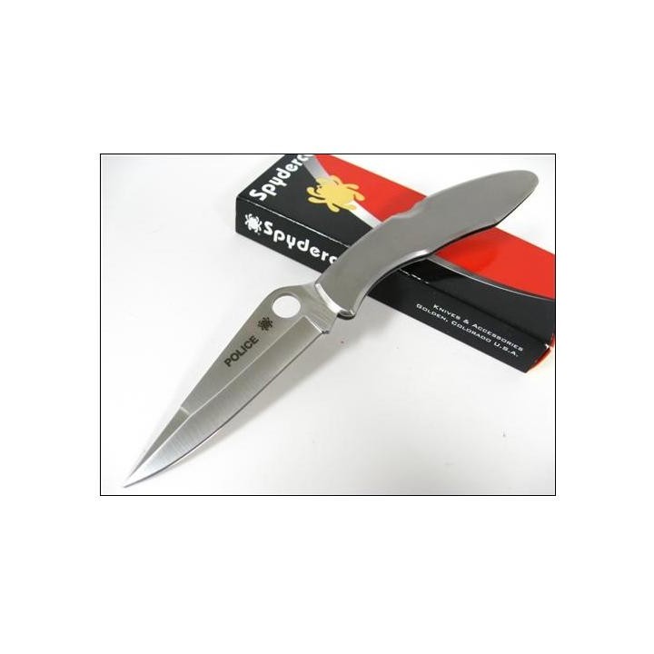 Couteau SPYDERCO Stainless Steel POLICE Plain Edge SC7P