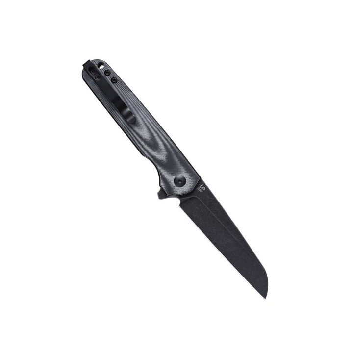 Couteau Kizer LP Black Manche Micarta Lame Acier 154CM IKBS Linerlock Clip KIV3610C1 - Livraison Gratuite