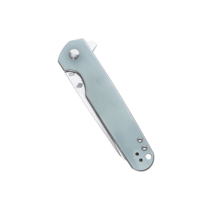 Couteau Kizer LP Transparent Manche G10 Lame Acier 154CM IKBS Linerlock Clip KIV3610C2 - Livraison Gratuite