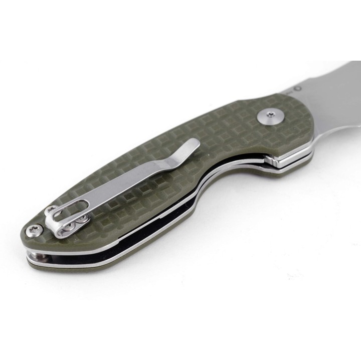 Couteau Kizer October Mini Green Lame Acier 154CM Manche G10 IKBS Linerlock Clip KIV2569C1 - Livraison Gratuite