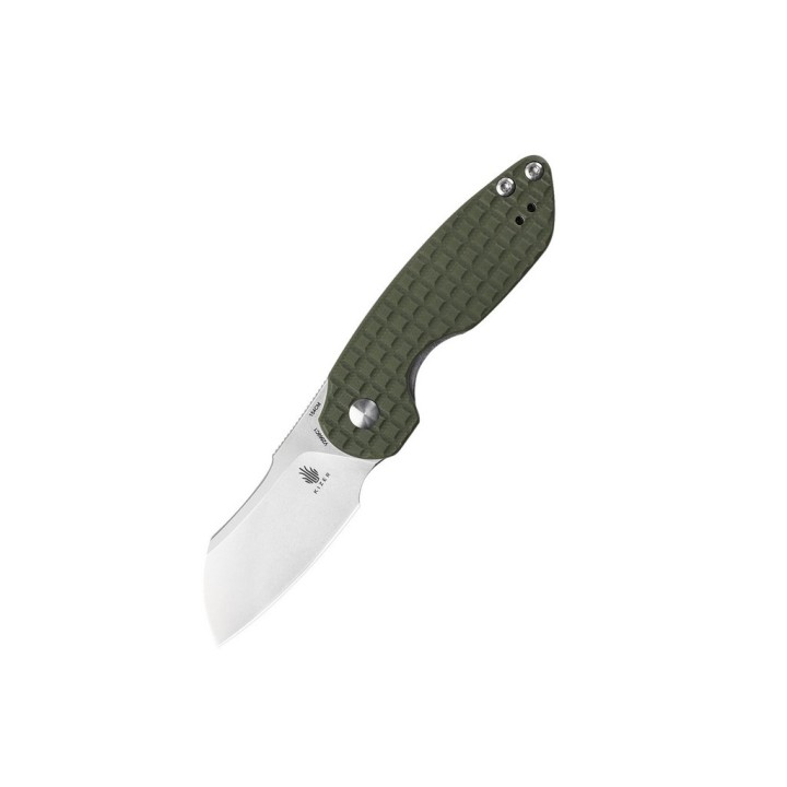 Couteau Kizer October Mini Green Lame Acier 154CM Manche G10 IKBS Linerlock Clip KIV2569C1 - Livraison Gratuite