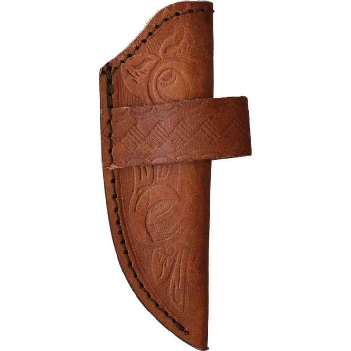 Couteau Marbles Small Skinner Damas Manche Bois de Chevreuil/Cuir Etui Cuir MR491D - Livraison Gratuite